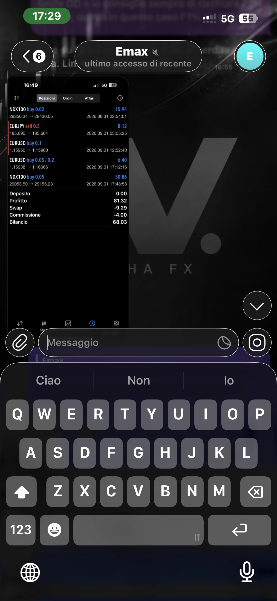 Testimonianza AlphaFX, schermata 2 di 12